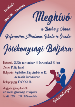 Meghívó Jótékonysági Bálra